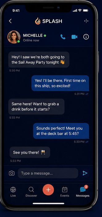 SPLASH app — Connect in Real Life